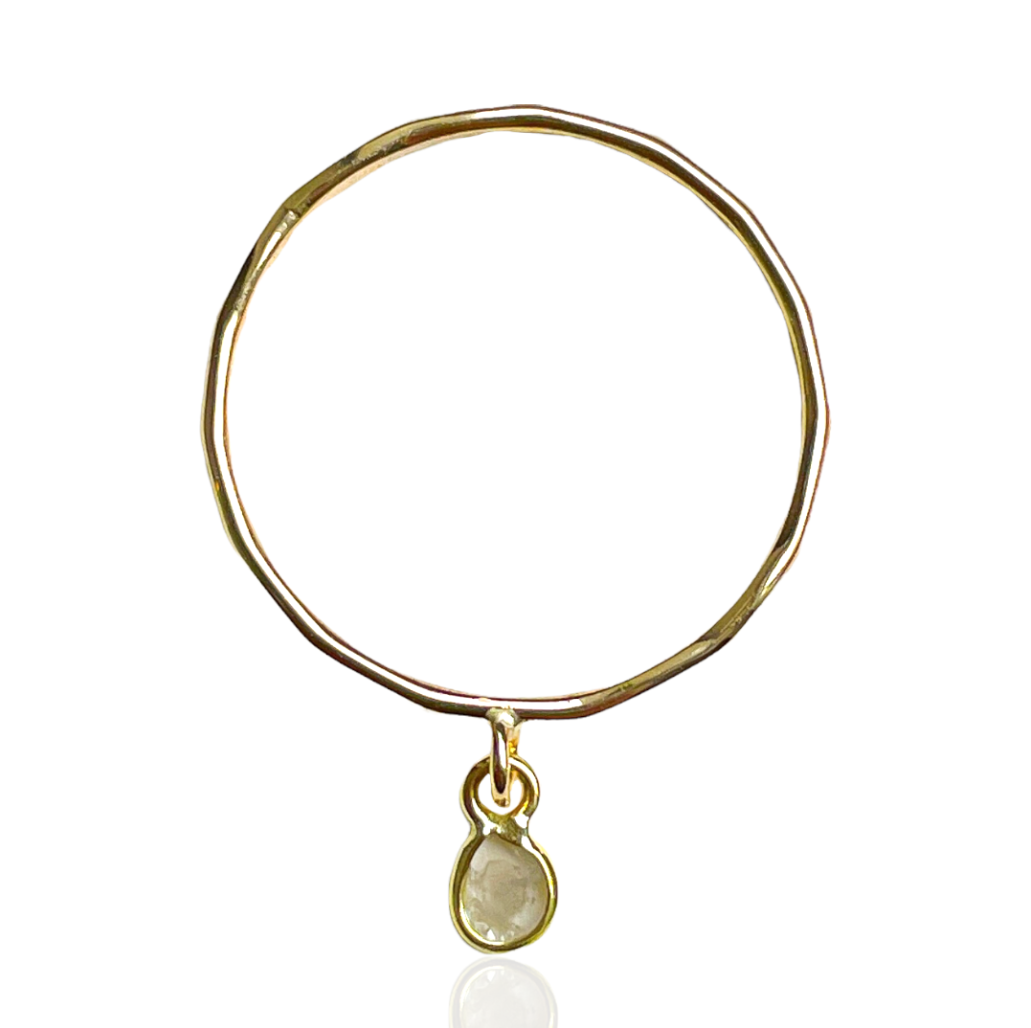 Diamond Dangle Ring - Rebecca Walls Jewelry